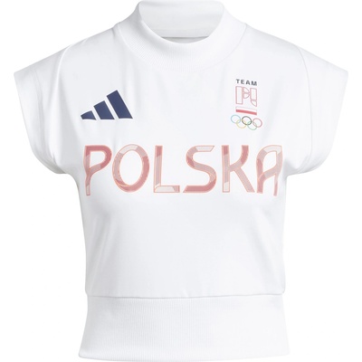 adidas Дамска тениска Adidas NOC Poland T-Shirt Womens - White