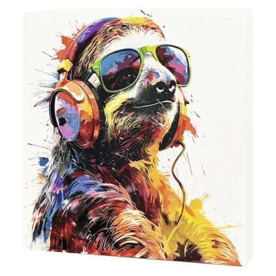 Obraz na plátne Cool Sloth 50 x 50 cm
