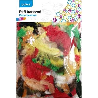 Peří barevné 10g mix Luma DELI GROUP CO., LTD. | Deli Industrial Zone, Ninghai County, ningbo City, Zheijiang Province, China | www.deliworld.com | info@nbdeli.com – Zboží Mobilmania