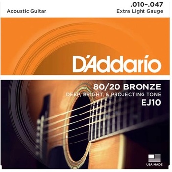 D'Addario EJ10, Струни за акустична китара 10-47 (EJ10)