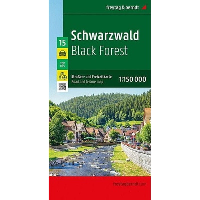 Černý les 1:150 000 / automapa + mapa pro volný čas (10 největších tipů) - freytag&berndt