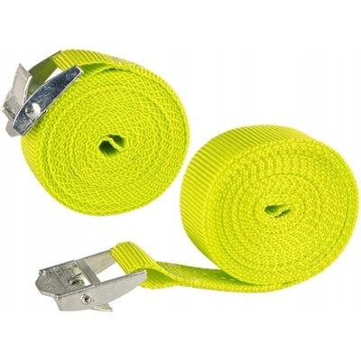 Upínací popruh s kovovou sponou TXR 25mm fluo žlutý