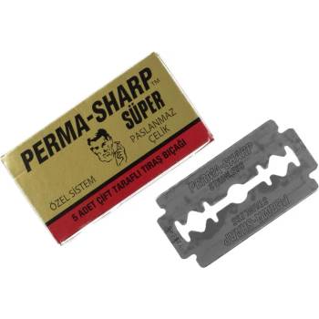 Perma Класически ножчета за бръснене Perma-Sharp Super Double Edge (5 бр. ) Ножчета за бръснене