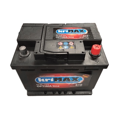 KRIMAX 63Ah 610A right+ (KR63)
