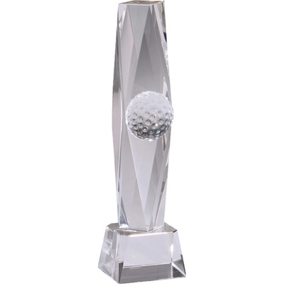 Skleněná golfová trofej 20,25,30 cm