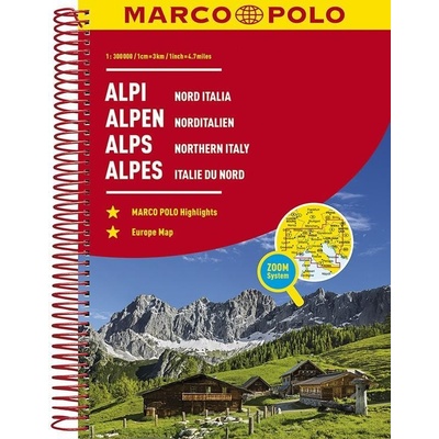 Alpy Severní Itálie 1:300 000 autoatlas