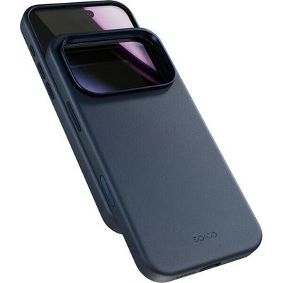 Epico Leather Pro Mag+ kryt pre iPhone 17 Pro Qi2 & Magsafe kompatibilný modrý