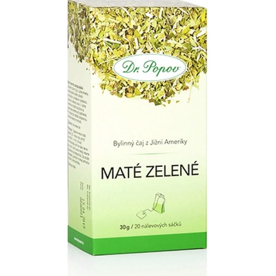 Dr.Popov Čaj Maté zelené list 20 x 1,5 g