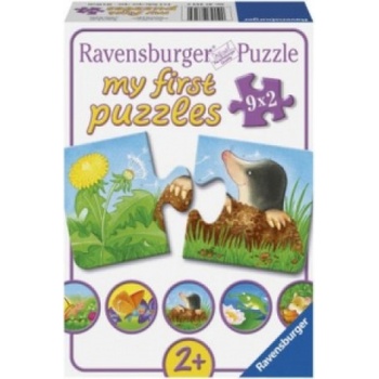 Ravensburger Verlag Ravensburger Kinderpuzzle - 07313 Tiere im Garten - my first puzzle mit 9x2 Teilen - Puzzle für Kinder ab 2 Jahren