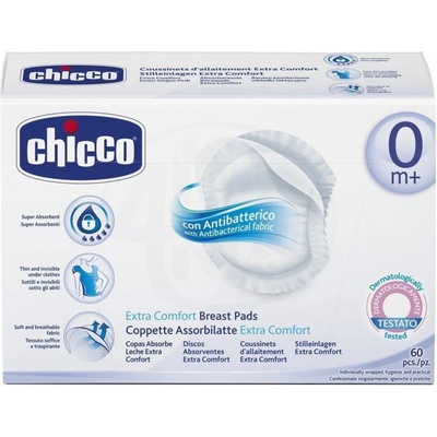 Chicco Antibakteriálne tampóny do podprsenky 60 ks
