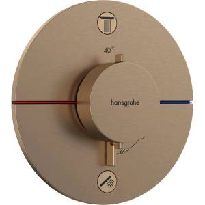 Hansgrohe ShowerSelect Comfort - Термостатичен смесител за вграждане, за 2 уреда, матиран бронз 15556140 (15556140)