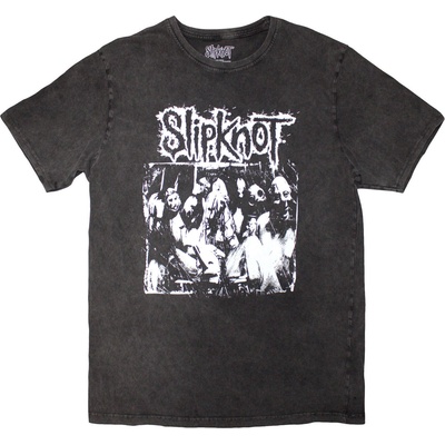 Slipknot Album Splatter (Stone Wash Back Print) Charcoal Grey S Риза (SKSTNW161MC01)