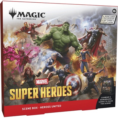Wizards of the Coast Magic the Gathering Marvel Super Heroes Scene Box Heroes United