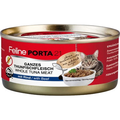 Feline Porta 21, 6 x 156 g - Tuniak a hovädzie mäso
