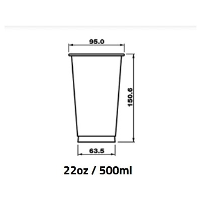 Jopka Pohár 500ml PET pr.95mm 50