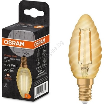 OSRAM LED Крушка VINTAGE E14/2, 5W/230V 2400K - Osram (P225655)