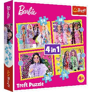 Trefl Пъзел Trefl 4 в 1 - Щастливият свят на Барби (34626) - ozone