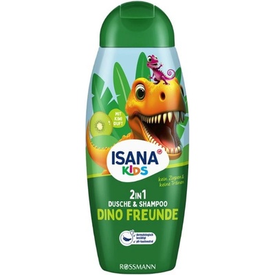 Isana dětský sprchový gel a šampon 2v1 Dino Friends 300 ml – Zboží Mobilmania