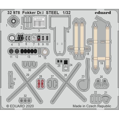 Eduard Fokker Dr.I STEEL recommended for MENG 1:32
