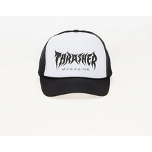 Thrasher Metal Trucker Snapback Cap Black/ White/ Black