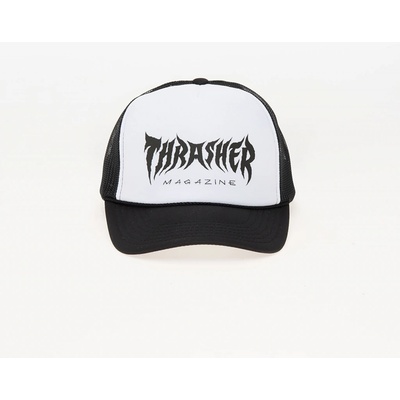 Thrasher Metal Trucker Snapback Cap Black/ White/ Black