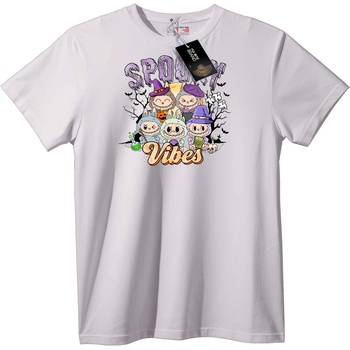 NOONEBRAND Тениска Страшни Halloween Настроения - L, White