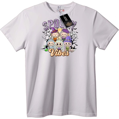 NOONEBRAND Тениска Страшни Halloween Настроения - L, White