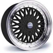 Dare RS 7,5x17 4x108 ET35 gloss black polished chrome rivets