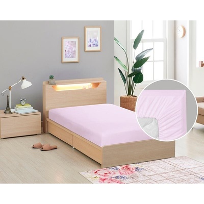 Bellatex Plátěné prostěradlo s gumou fialové 90x200
