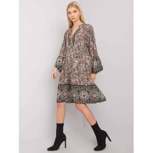Och Bella Дамска ежедневна рокля модел 5S0118B. 25 Och Bella цвят каки