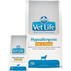  Farmina Farmina Vet Life Hypoallergenic Fish & Potato Храна за кучета, суха, с риба и картоф, 12kg