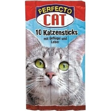 Perfecto Cat Masové tyčky drůbeží 14 cm 10 ks