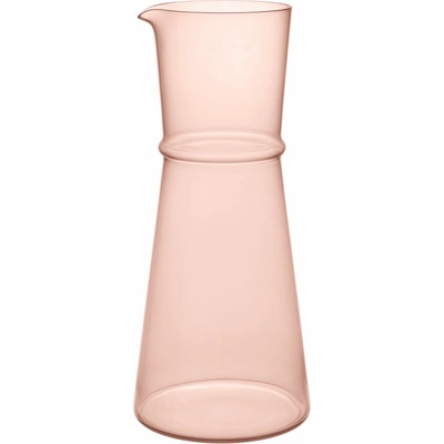 Ferm Living Sklenená karafa Boya Blush 1,35 l