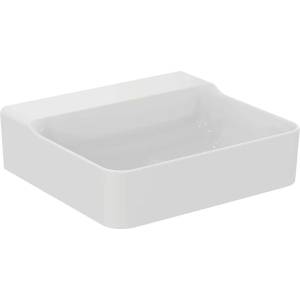 Ideal Standard Conca Ceram - Умивалник за монтаж върху плот 50x45 см, без преливник, без отвор за смесител, бял T381701 (T381701)