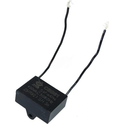 Motorový kondenzátor 5 uF / 450 VAC, vodiče