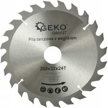GEKO Kotouč pilový vidiový s otvory, 200x32x24T