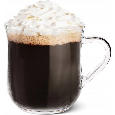 Altom Design Dublin Sklenený hrnček s uchom pohár na latte 330 ml