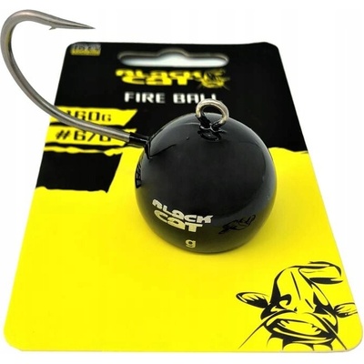 Black Cat Jigová hlava Fire-Ball vel.6 200g Černá