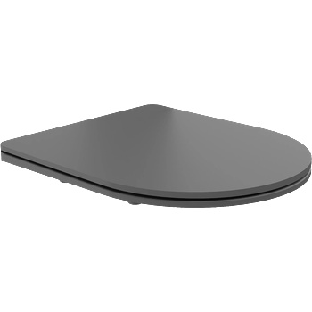 Mexen седалка с плавно спускане slim, дуропласт, тъмно сива мат - 39740071 (39740071)