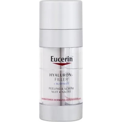 Eucerin Hyaluron-Filler + 3x Effect Night Peeling & Serum нощен подмладяващ и обновяващ серум за лице 30 ml за жени