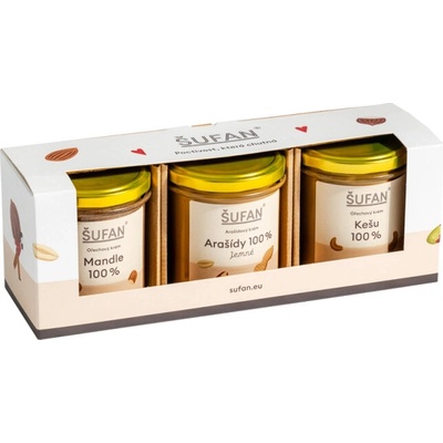 Šufan Dárkový set ořechových krémů 3 x 330 g