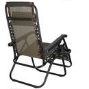 Zahradní polohovací křeslo SPRINGOS ZERO GRAVITY hnědé
