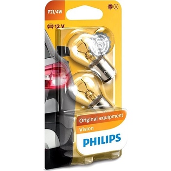PHILIPS Žiarovka P21/4W 12V Vision 2ks PHI 12594/2B