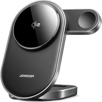 Joyroom Безжично индуктивно зарядно устройство Joyroom JR-W17 Qi 3 в 1 - черно (JR-W17)
