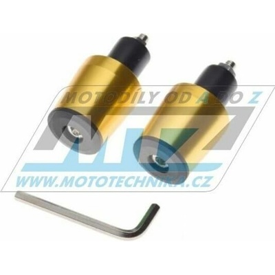 Koncovky/závaží řidítek CONE - zlaté (pro vnitřní průměr řidítek ¤17mm) 23-96911