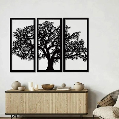 Karls DESIGN Drevený strom života na stenu - Tree - 70x104