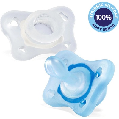 Chicco celo silikon Physio Mini Soft chlapec 2 ks V000887