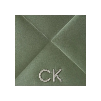 Calvin Klein kabelka Re-Lock Quilt Shoulder Bag-Satin K60K611300 Zelená