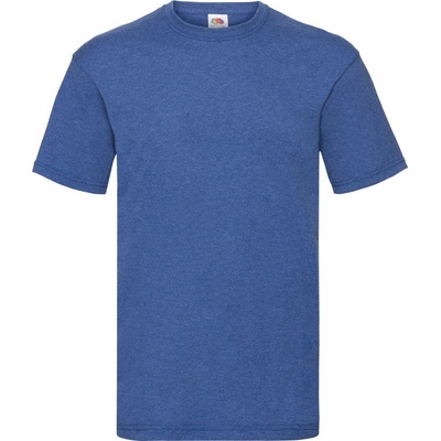 Fruit of the Loom tričko Valueweight T krátký rukáv pánské melír modrá retro