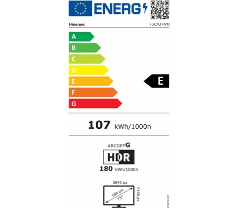 Hisense 75E7Q PRO